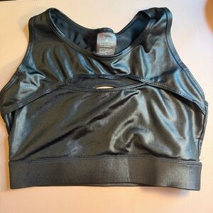 Black Cutout Sports Bra Size Small Athletic Gym Athleisure Stretchy